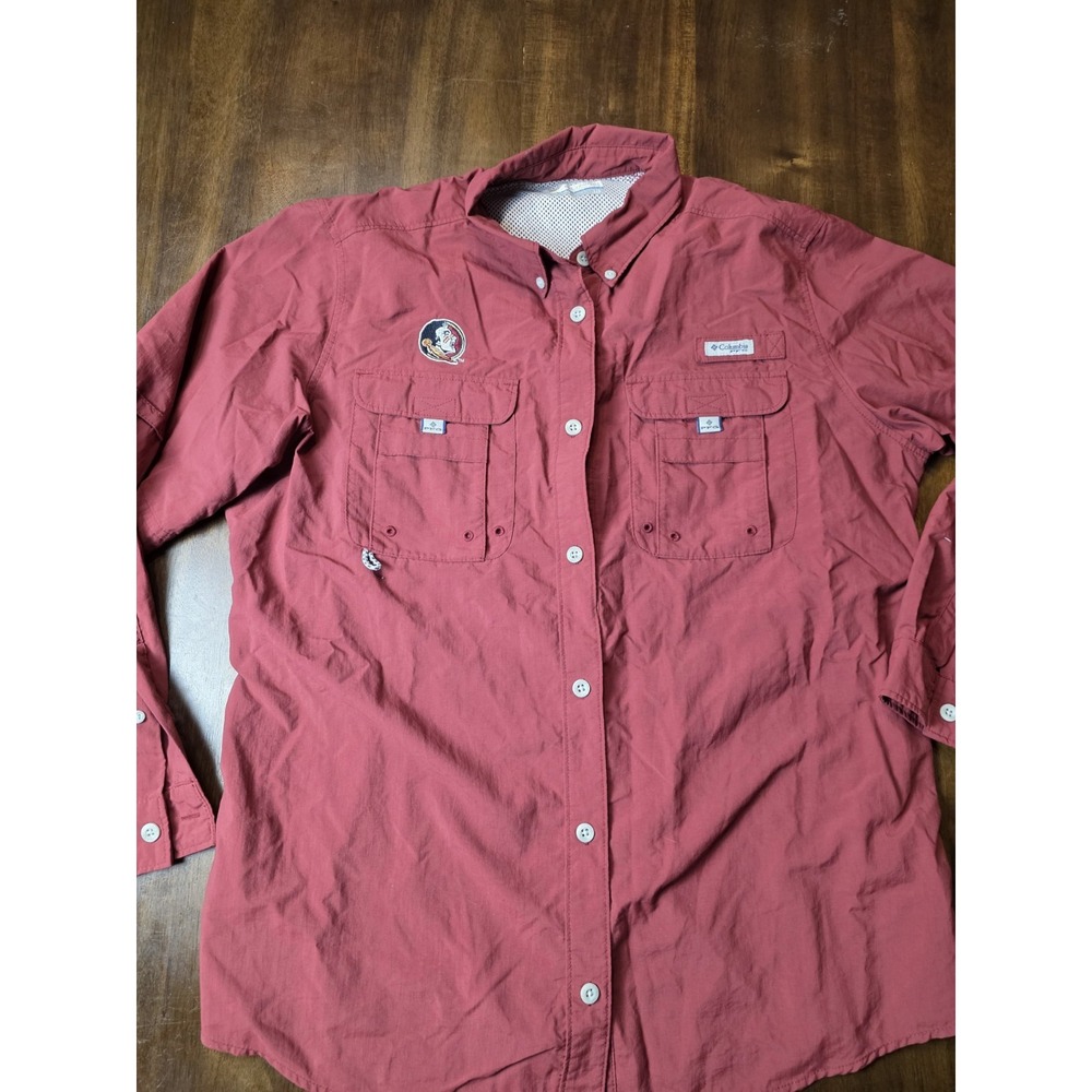 Columbia PFG FSU Seminoles Men's Large Fishing Shirt